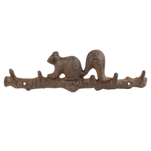 Rustic cast iron squirrel - rustic,